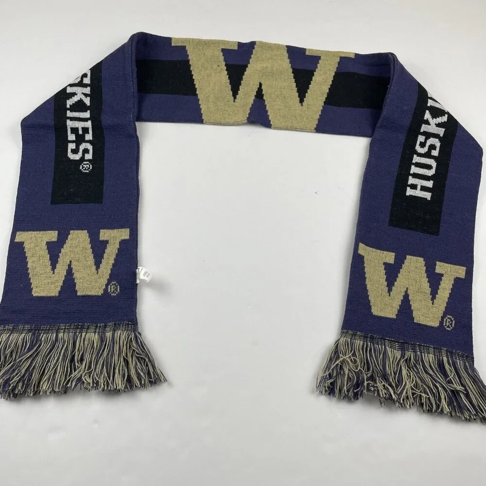 FOCO University Of Washington Huskies Scarf Fringe Knit License Collegiate